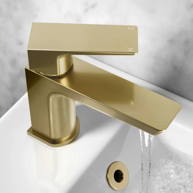 Soar Brushed Brass Cloakroom Basin Mixer Tap