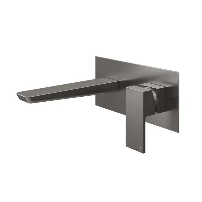 Soar Gunmetal Grey Wall Mounted Basin Mixer Tap
