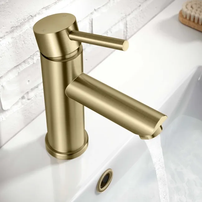 Alyn Brushed Brass Basin Mixer Tap