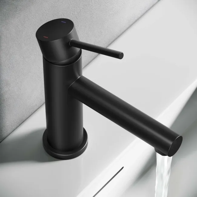 Don Matt Black Basin Mixer Tap
