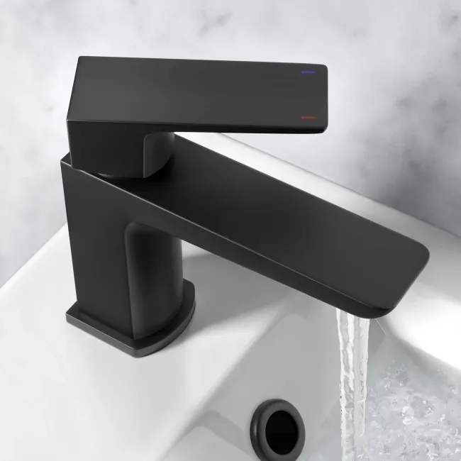 Ribble Matt Black Cloakroom Basin Mixer Tap
