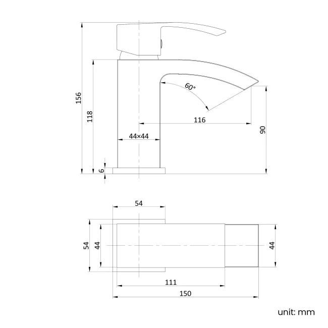 Brora Brushed Brass Basin Mixer Tap