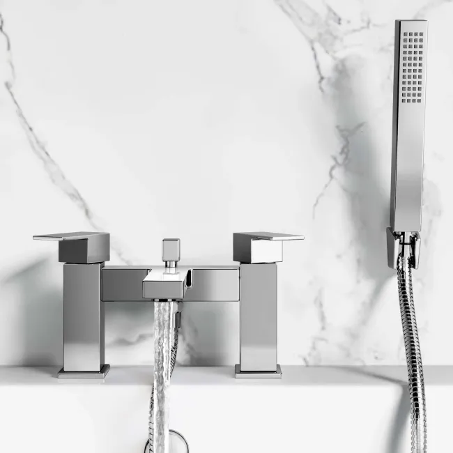 Tamar Chrome Bath Filler & Handheld Shower