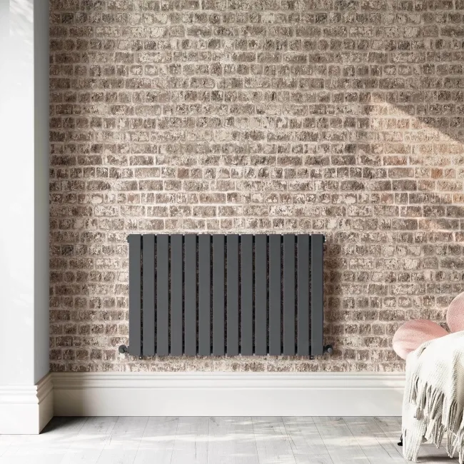 Faro Anthracite Single Flat Panel Horizontal Radiator 600x980mm