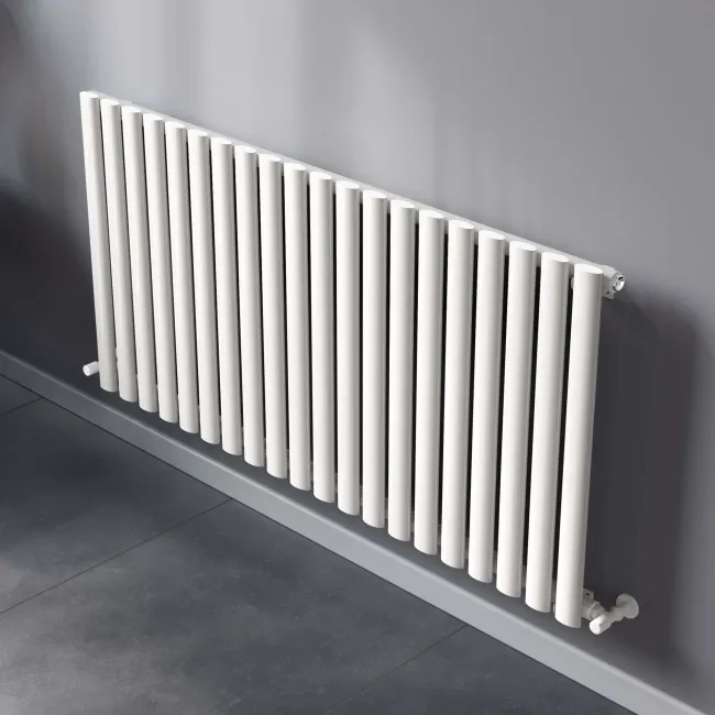 Marbella White Single Oval Panel Radiator 600x1200mm