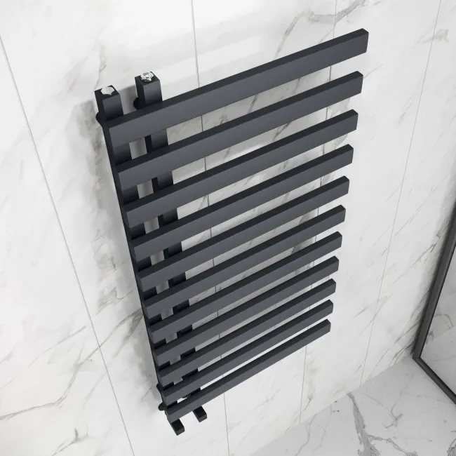Palermo Anthracite Designer Heated Towel Rail 1200x600mm