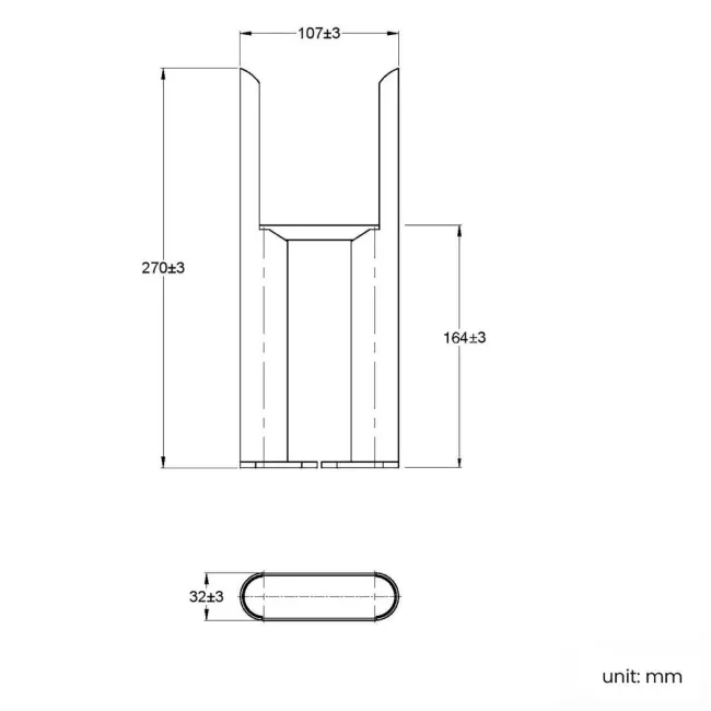 Stone Grey Traditional 3 Column Radiator Feet