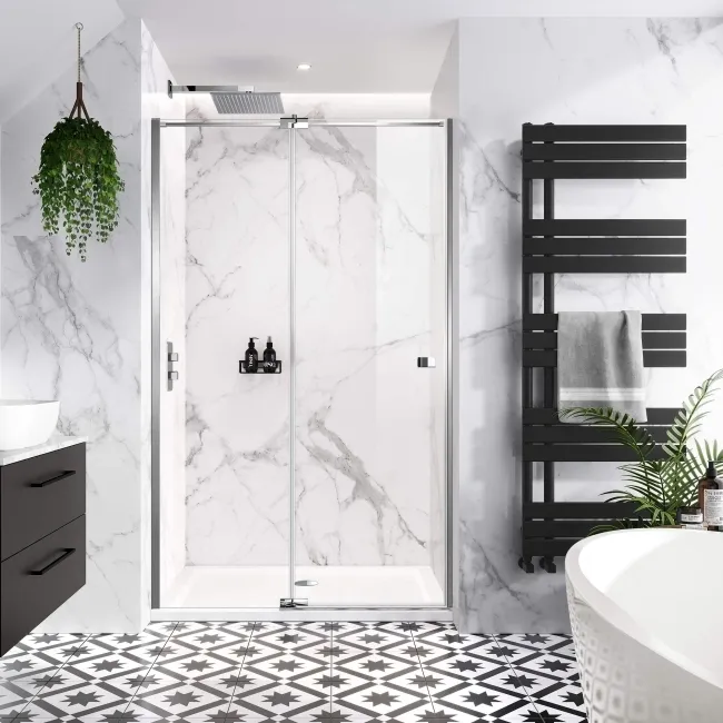 Vienna Easy Clean 8mm Hinged Shower Door 1200mm