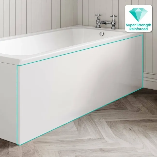 1700 Super Strength Reinforced Acrylic Straight Bath Front Panel