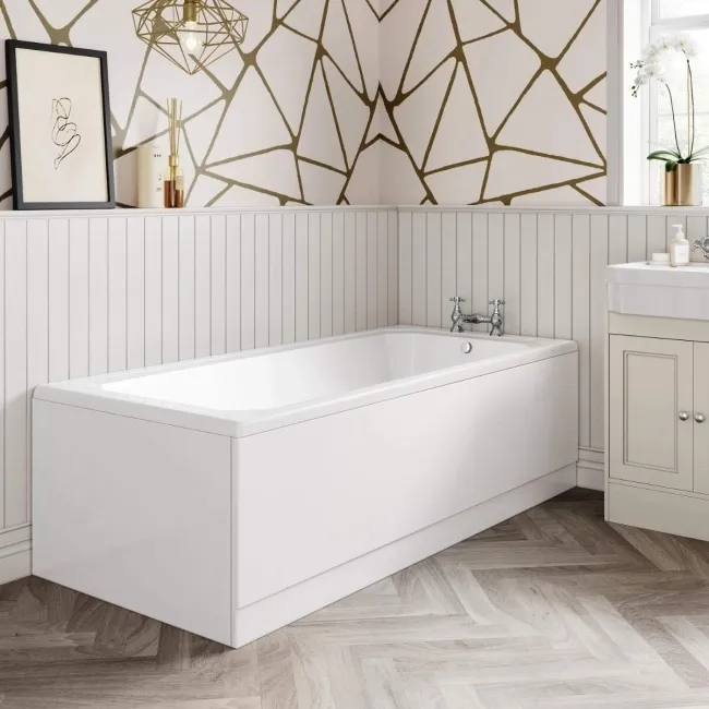 800 Super Strength Reinforced Acrylic Straight Bath End Panel