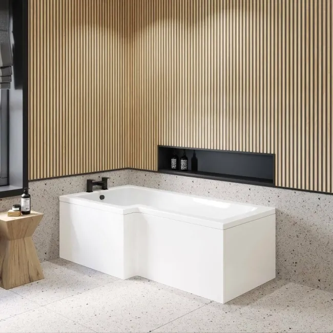 1700 Super Strength Reinforced Acrylic L Shaped Bath Front Panel