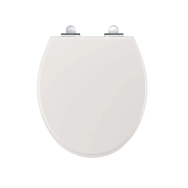 Hudson Traditional Cotton White Wooden Soft Close Seat