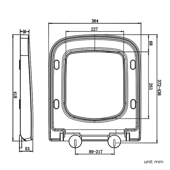 Boise Quick Release Soft Close Seat