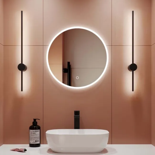 Aria Round Illuminated LED Mirror 500mm