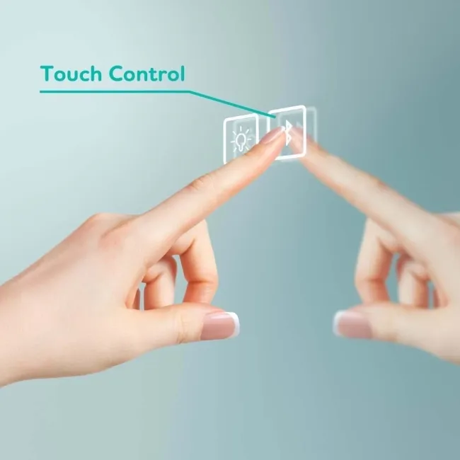 Emielia Illuminated LED Mirror Cabinet With BLUETOOTH Speaker 650x1200mm