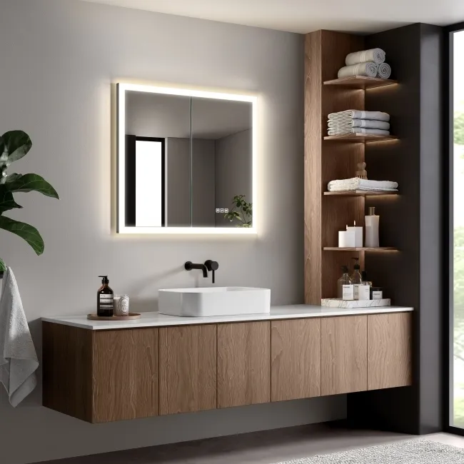 Ivy Recessed LED Mirror Cabinet 700x800mm
