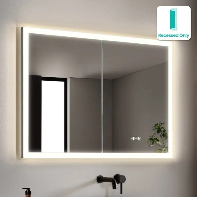 Ivy Recessed LED Mirror Cabinet 700x1000mm