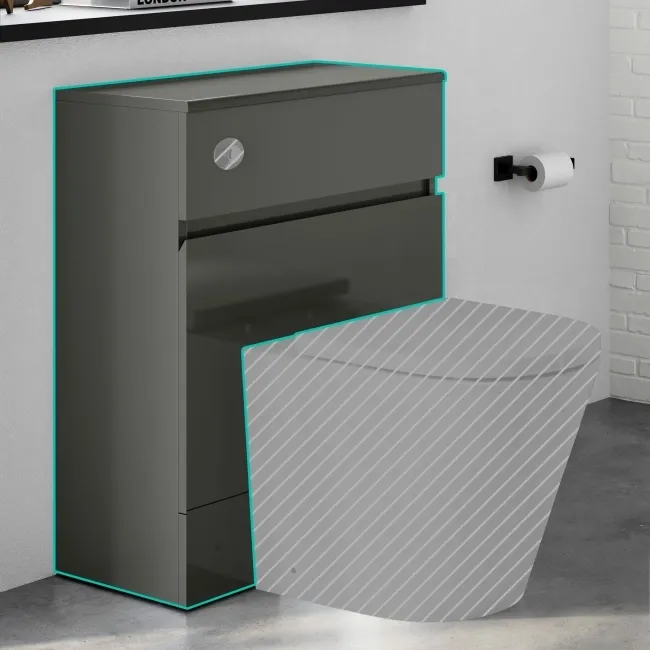 Foster Tungsten Grey Back To Wall Toilet Unit 600mm