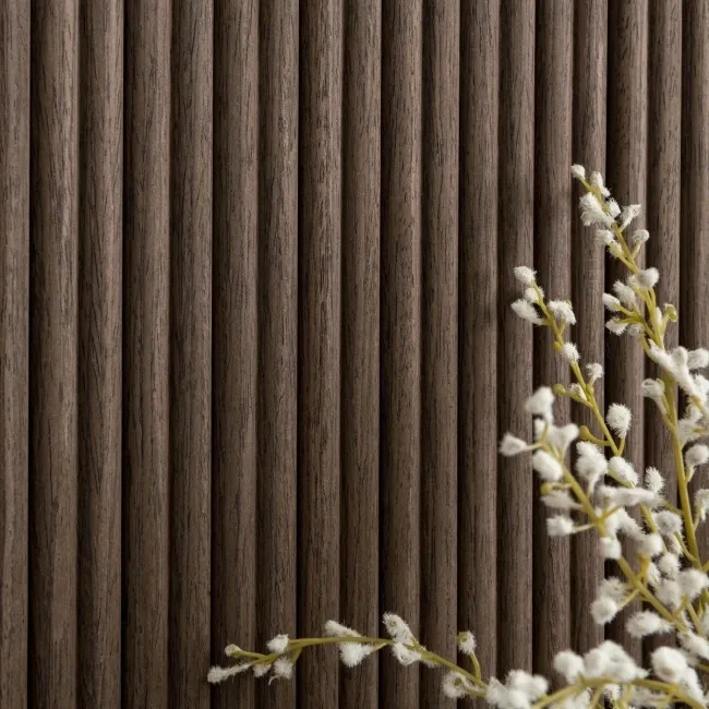 Trepanel Flex® Walnut Brown Flexible Acoustic Wood Panels 1200x600