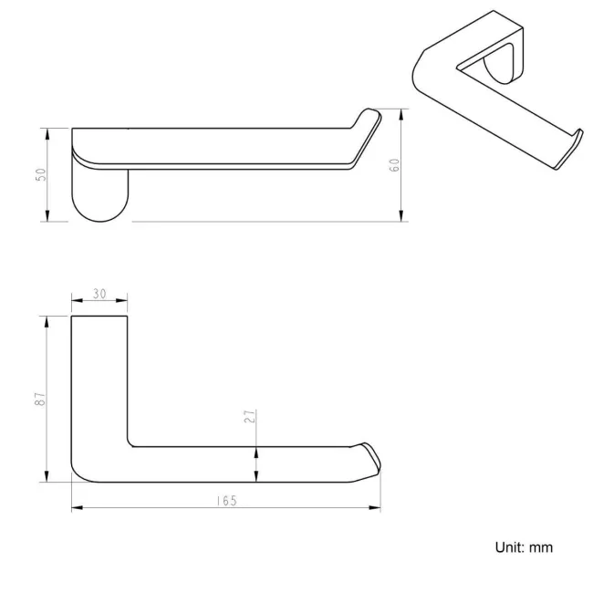 Eloise Matt Black Toilet Roll Holder