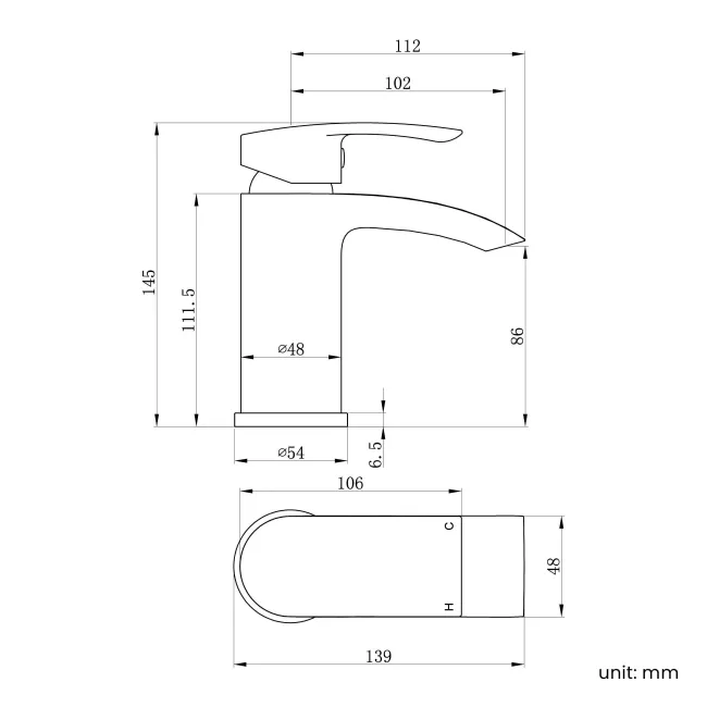 Severn Brushed Brass Basin & Shower Bath Mixer Tap Set