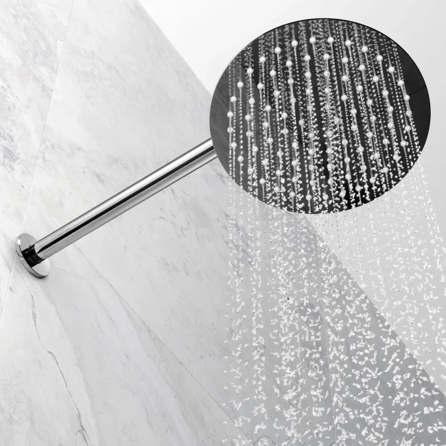Ballina Premium Chrome Round Thermostatic Bath Filler Shower Set - 200mm Head & Slider Shower