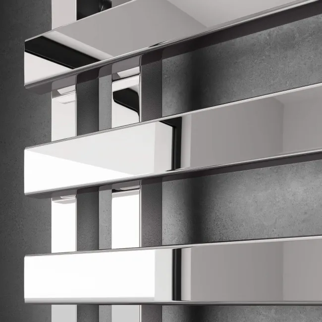 Palermo Electric Chrome Designer Heated Towel Rail 1600x450mm