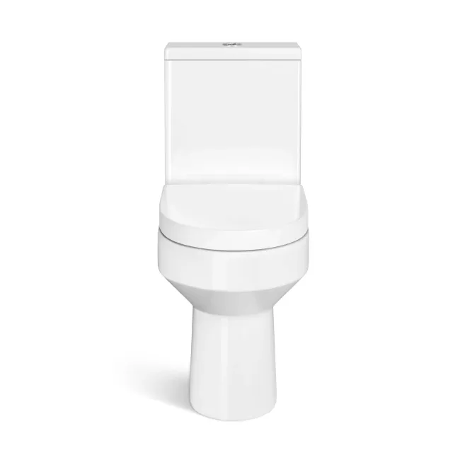 Denver Rimless Close Coupled Toilet & Pedestal Basin Set