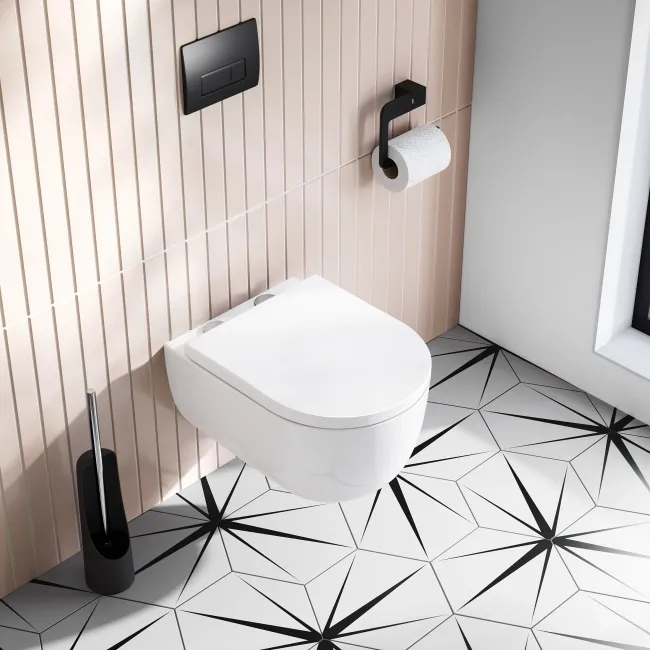 Tulsa Rimless Wall Hung Toilet With Premium Soft Close Seat