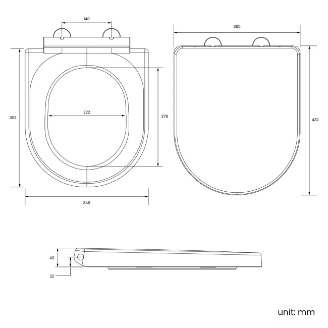 Denver Rimless Fully Back to Wall Close Coupled Corner Toilet With Soft Close Seat