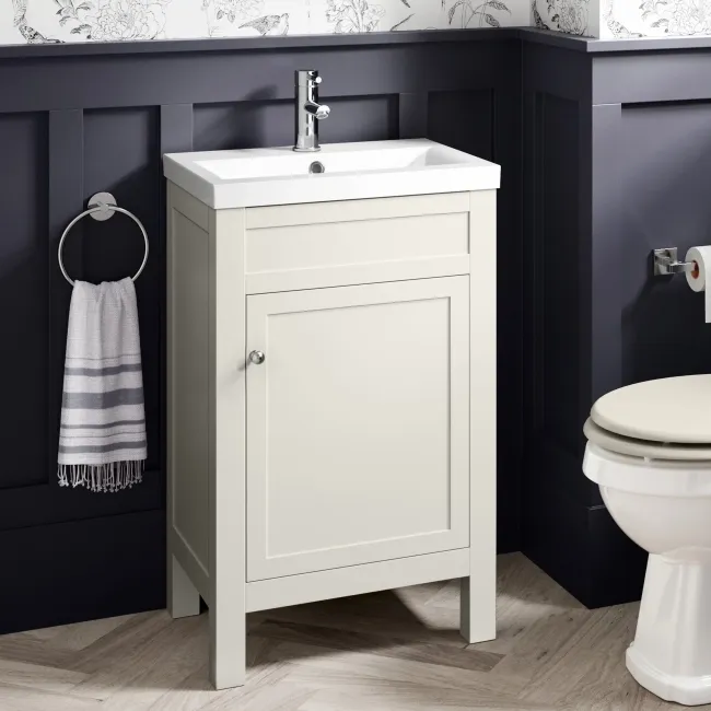 Bermuda Chalk White Basin Vanity 500mm