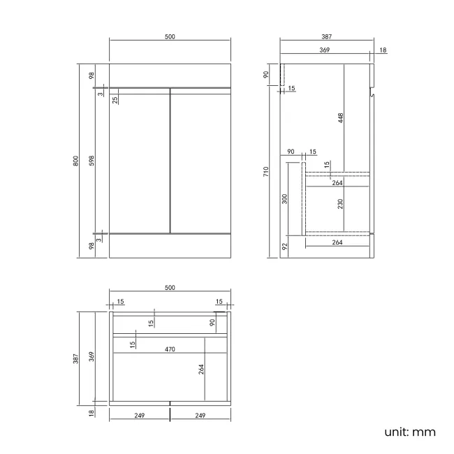 Trent Stone Grey Combination Vanity Basin and Aruba Toilet 1000mm