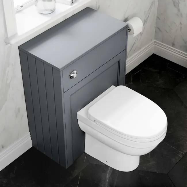 Traditional Dove Grey Back To Wall Unit and Seattle Toilet
