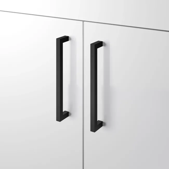 Harper Gloss White Combination Vanity Basin and Miami Toilet 1500mm - Black Accents