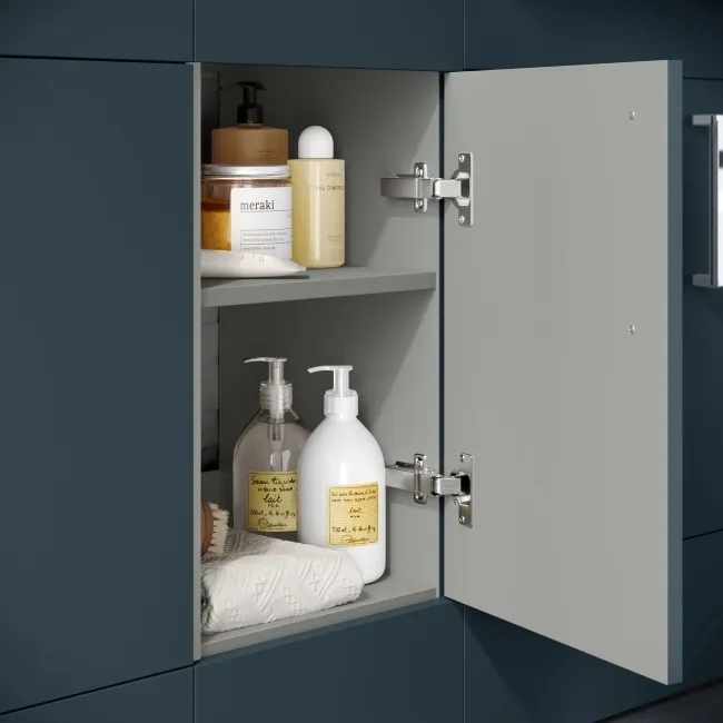 Harper Navy Blue Combination Vanity Basin and Boston Toilet 1500mm