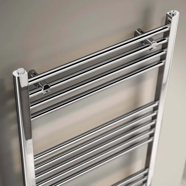 Barcelona Electric Chrome Straight Heated Towel Rail 1600x600mm