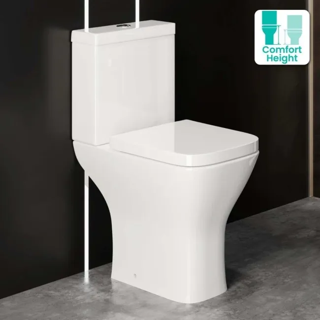 Atlanta Comfort Close Coupled Toilet With Soft Close Seat