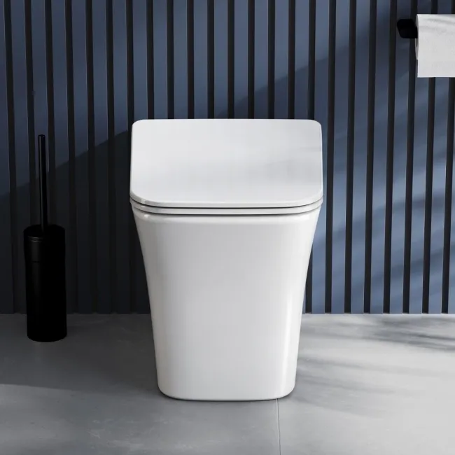 Houston Rimless Back To Wall Toilet With Premium Soft Close Slim Seat