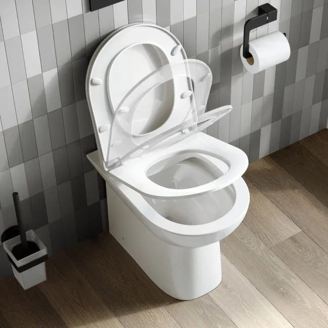 Aruba Rimless Back To Wall Toilet With Slim Soft Close Seat