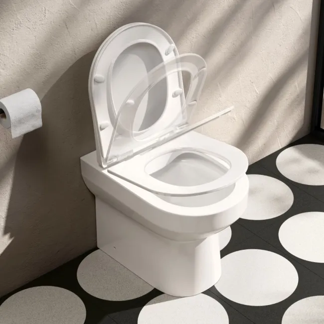 Miami Rimless Back To Wall Toilet With Slim Soft Close Seat