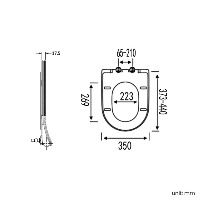 Napa Rimless Close Coupled Toilet With Slim Soft Close Seat