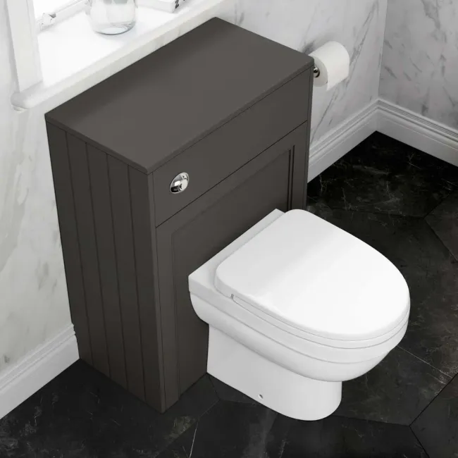 Traditional Graphite Grey Back To Wall Unit and Seattle Toilet