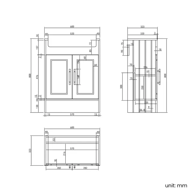 Monaco Graphite Grey Combination Vanity Basin with Marble Top & Hudson Toilet with Wooden Seat 1200mm - Brass Knurled Handles