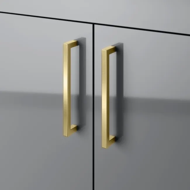 Harper Stone Grey Combination Vanity Basin with Marble Top & Houston Toilet 1200mm - Brushed Brass Accents