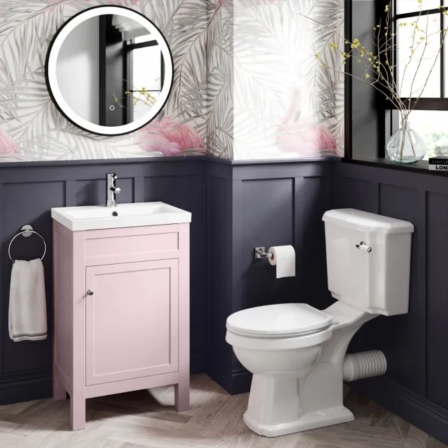Bermuda Cashmere Pink Basin Vanity 500mm