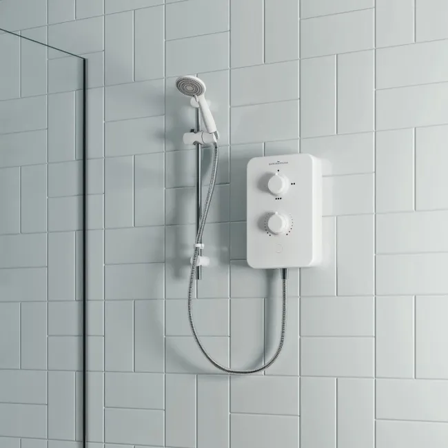 Gainsborough Slim Duo Electric Shower White 8.5kW