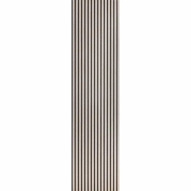 Trepanel Design® Ivory Slate Effect Slat on Black Felt Wall Panels