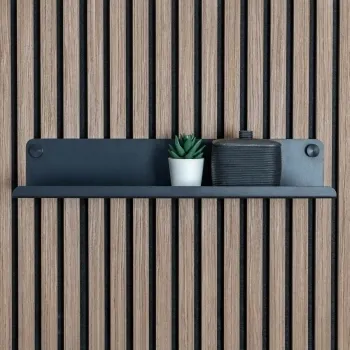 Trepanel Customise® Black Shelf 519mm inc Black Screws