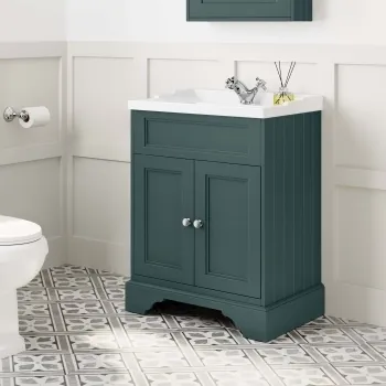 Lucia Midnight Green Basin Vanity 630mm