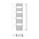 Valetta Matt Black Square Heated Towel Rail 1800x450mm